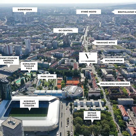 Vapartment Nova Vajnorska , Private Parking Apartman Pozsony